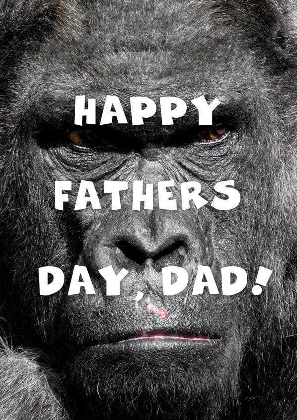 Gorilla Father's Day Card created by Billy Gawthorpe