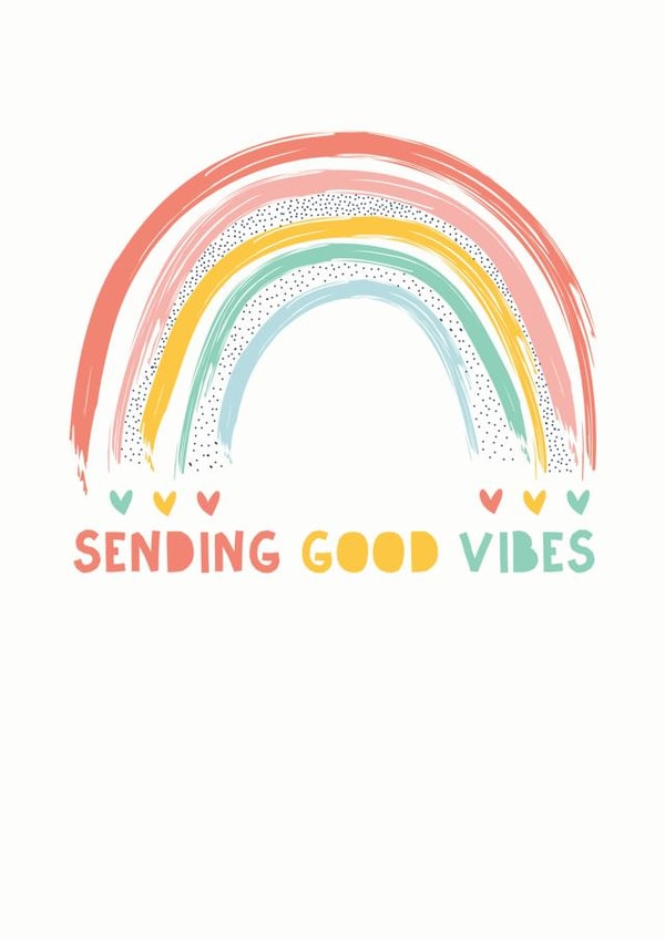 Good Vibes Rainbow Card created by Pipsqueak Designs