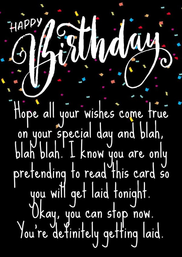 Adult Joke Birthday Card for boyfriend or husband created by Kristin