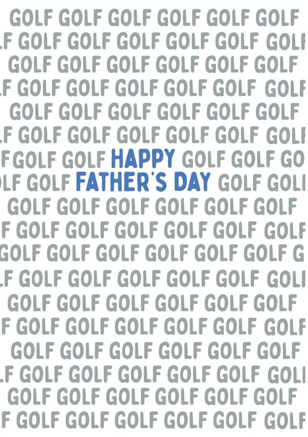 Golf Golf Golf Father's Day card created by @Laura Lonsdale Designs