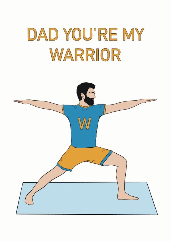 Dad you're my warrior for father's day created by Noura Mokhtar