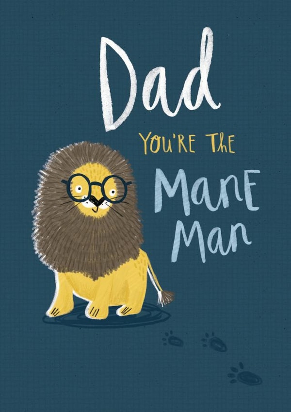 Lion birthday/father's day card created by Kelsey  Collings 