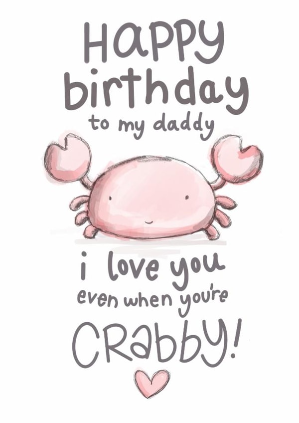 Crabby Daddy created by @doublepea_designs
