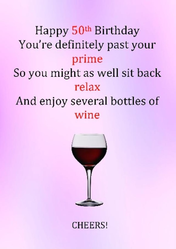 50th enjoy several bottles of wine created by Sarah Louise Carroll