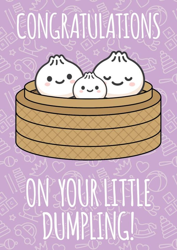 Cute new baby card created by Lucie Chapman