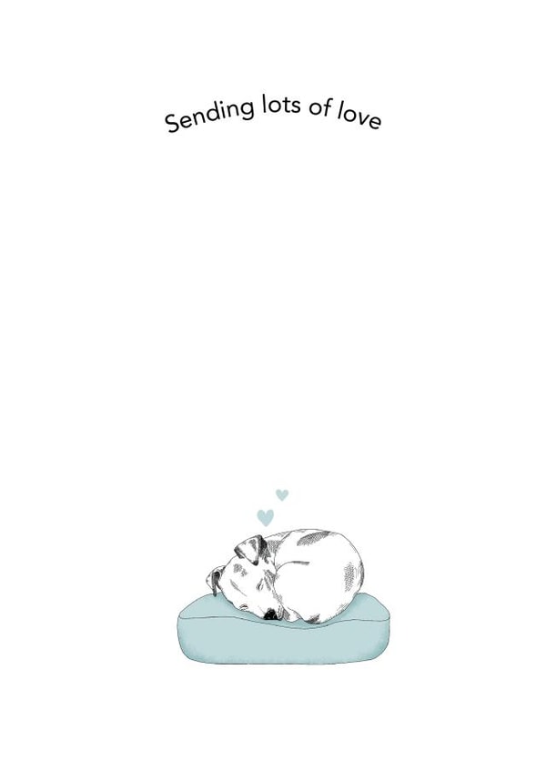 Sending lots of love card created by Dotty Dog Art