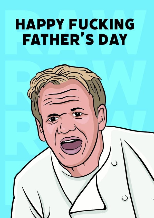 Ramsay Fathers Day card created by Guilty Cards