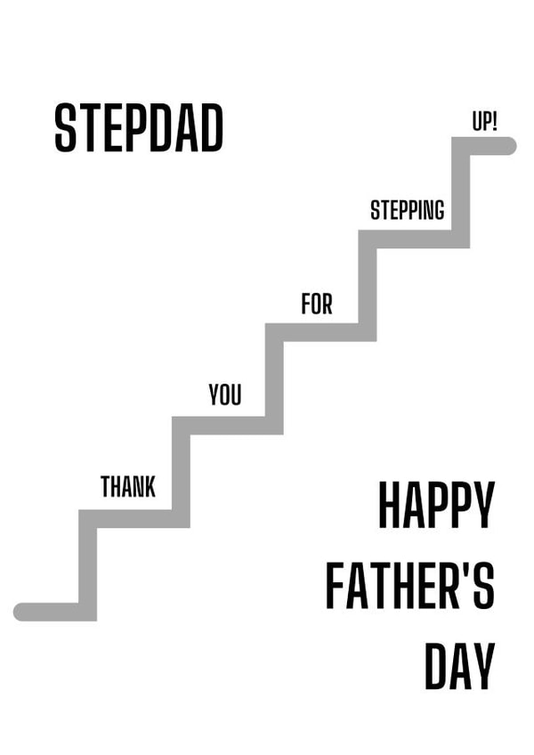 Stepdad Happy Father's Day Card created by J Wills
