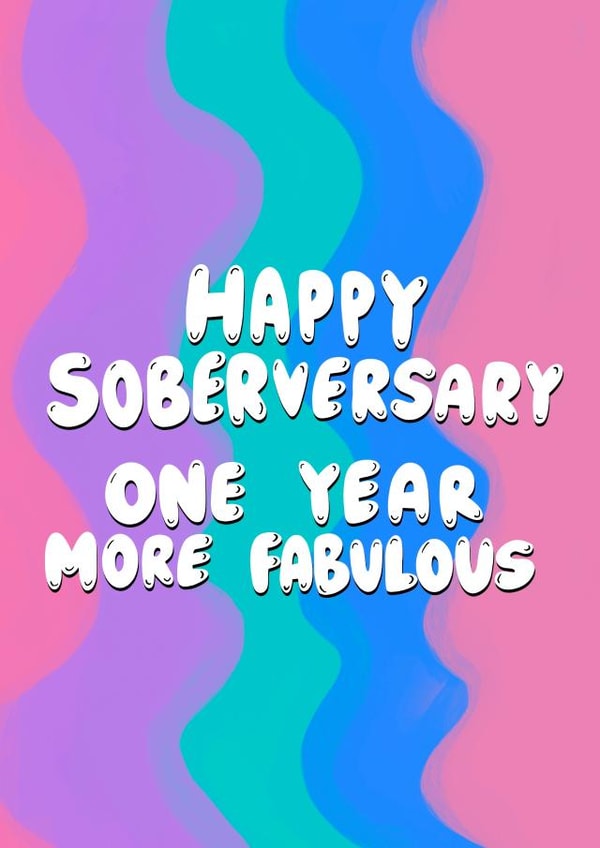 Soberversary Card created by Sober Girl Society