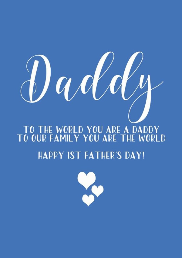 First Father's Day Card created by Creationery