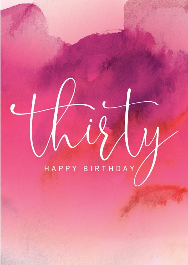 30th Birthday Card created by Creationery