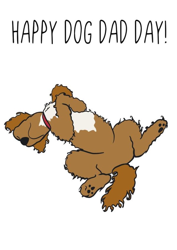 Happy Dog Dad Day!   created by Wonder illustration