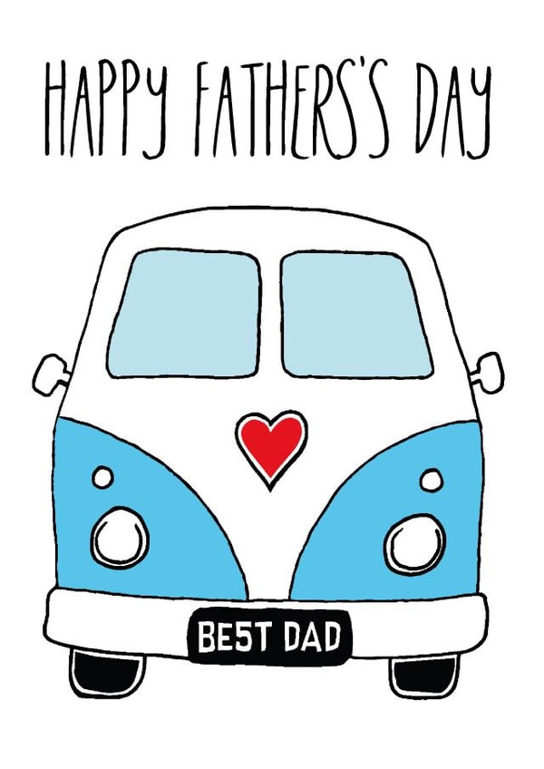 Camper Van Father's Day Card For A Special Dad created by Knick Knack Crafts