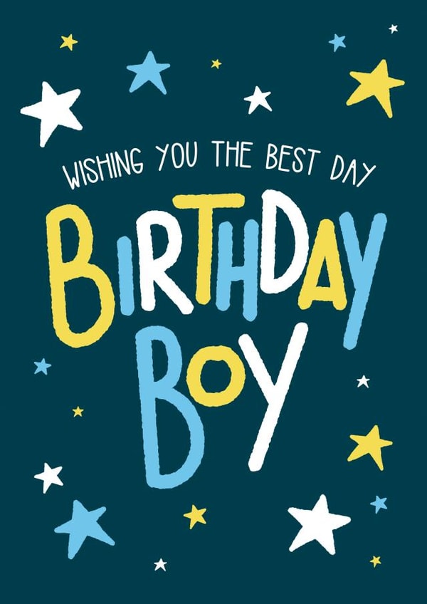 Starry Birthday Boy Card created by Yasmin Atherton