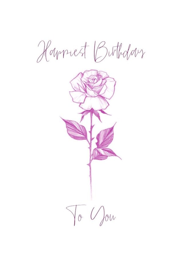 Happiest Birthday Flower created by Matthew McFarlane