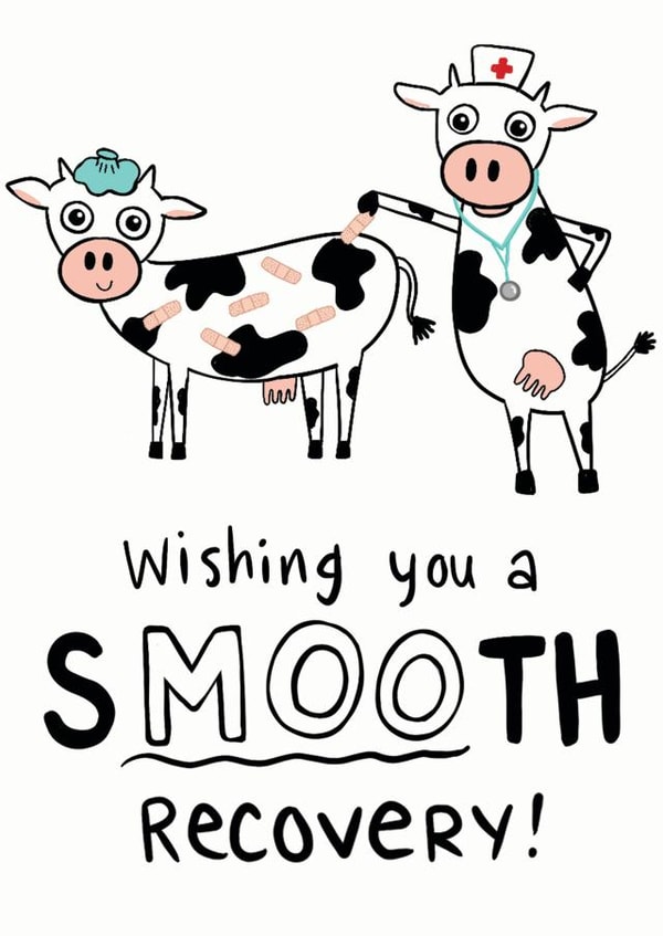 Smooth Recovery Get Well Soon  created by Fox Card Co