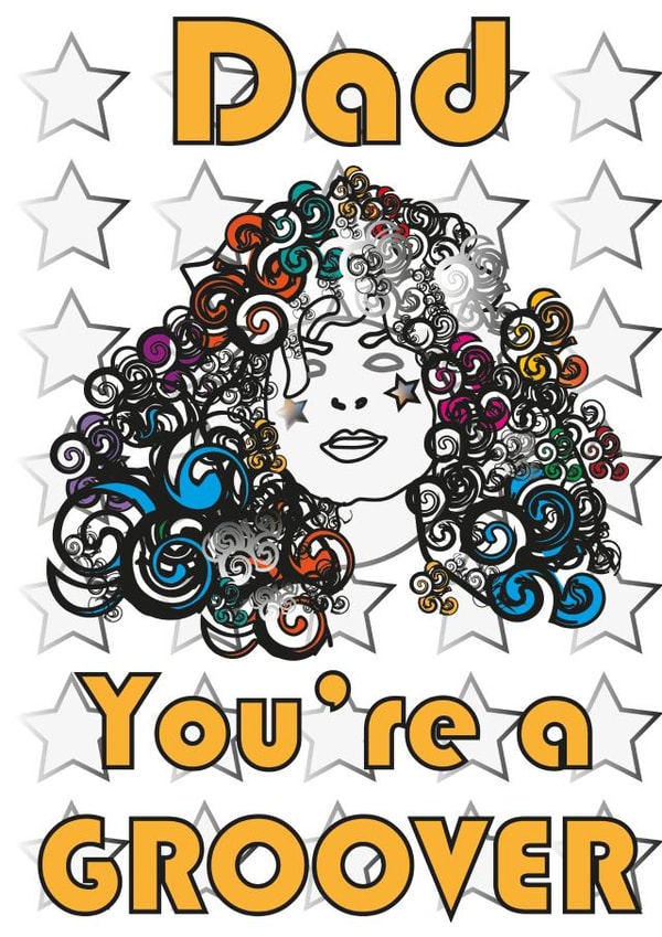 Marc Bolan Fathers Day Card created by Anna Ratty