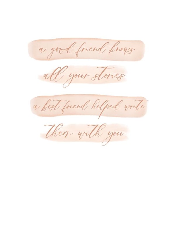 Best Friend Card created by Jodie Gaul & Co