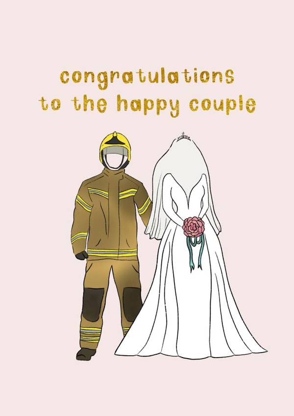 One hot wedding! Congratulations card created by Daisie