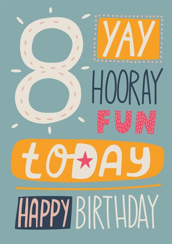 8 Today Birthday Card created by Alice Potter