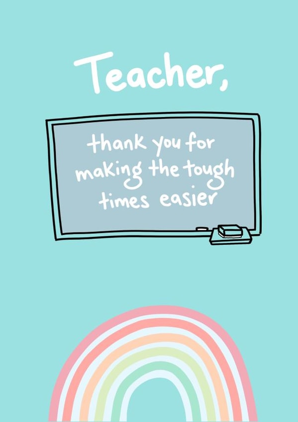 Thank You, Teacher, for Making the Tough Times Easier created by @MarcoLooks
