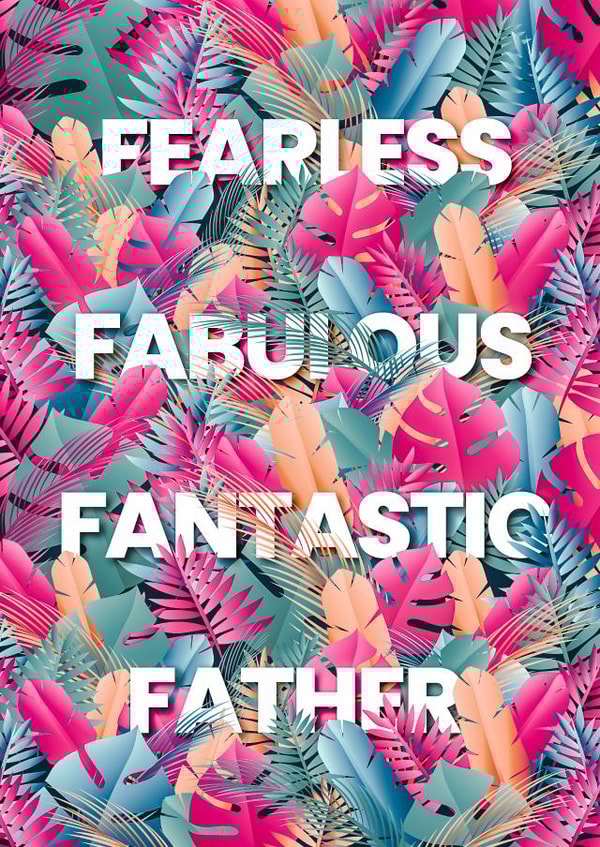 Fabulous Father - Feather card created by Angry Squirrel