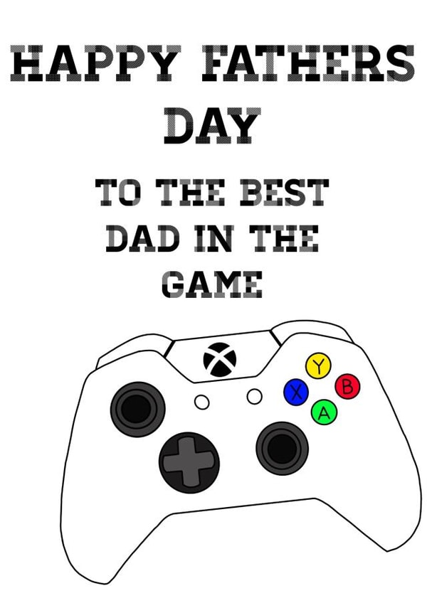 Fathers Day Xbox Card created by Caitlins Creations