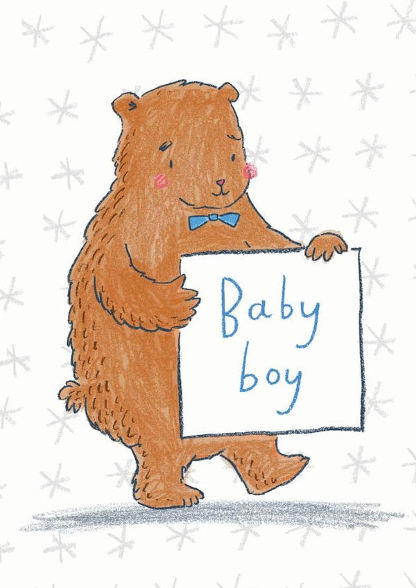 Baby Boy Bear card created by Verity Robinson