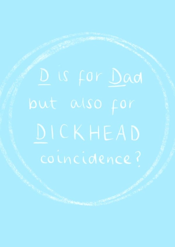 D is for...fathers day card created by Maisie-Jane Andrews