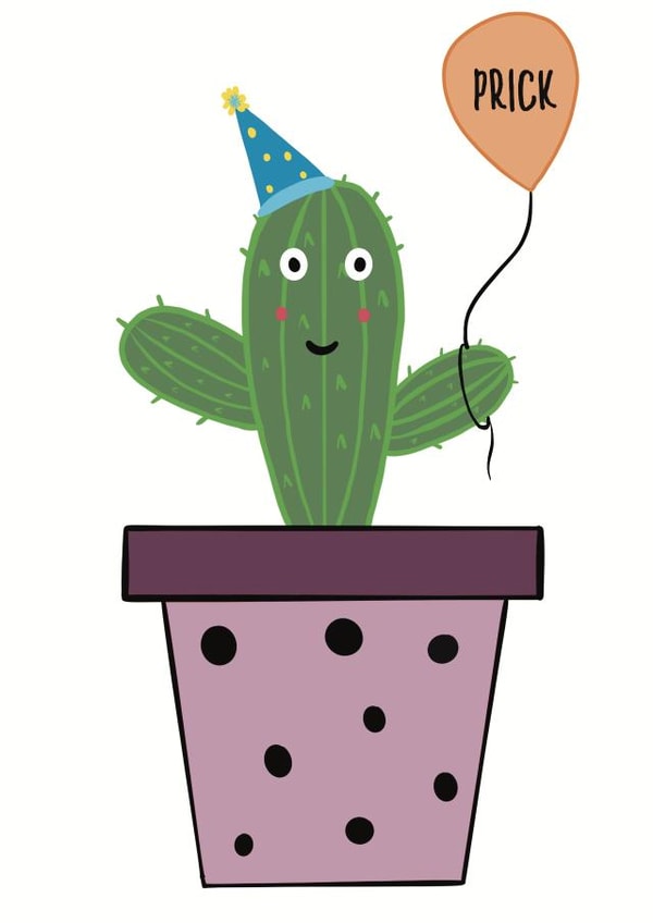Prickly birthday card created by BMCeeDesigns