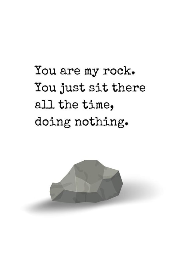 Cheeky Love Rock Card created by Rhymes for Reasons