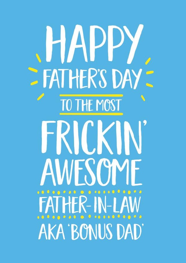 Awesome Father-in-Law Father's Day Card created by Elaine Miles