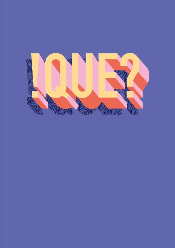 !WHAT? - Que Congratulations Card created by Zoë Bonham