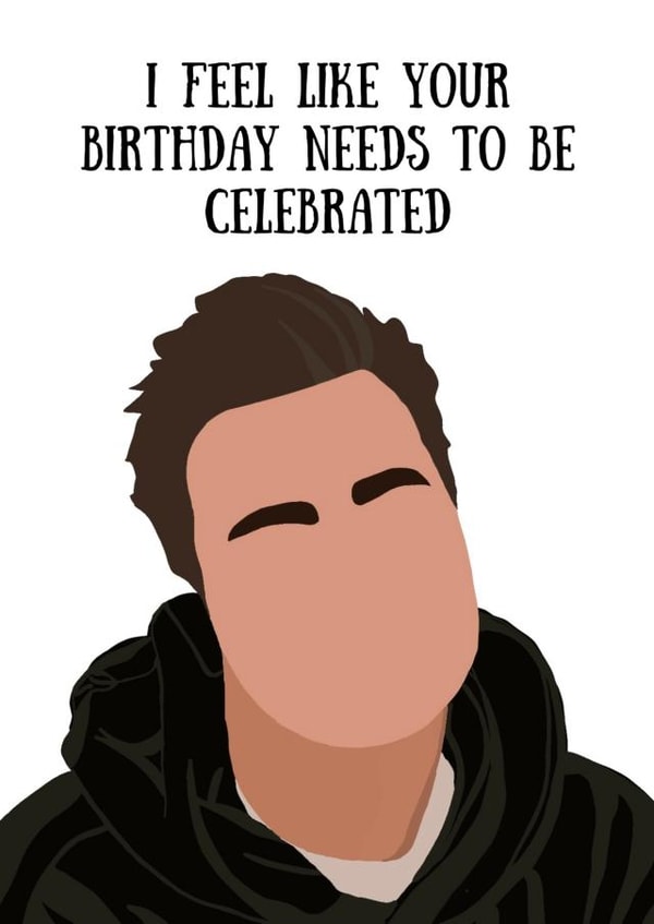 Schitt's Creek David Rose Birthday Card created by Dumb Blonde Studios