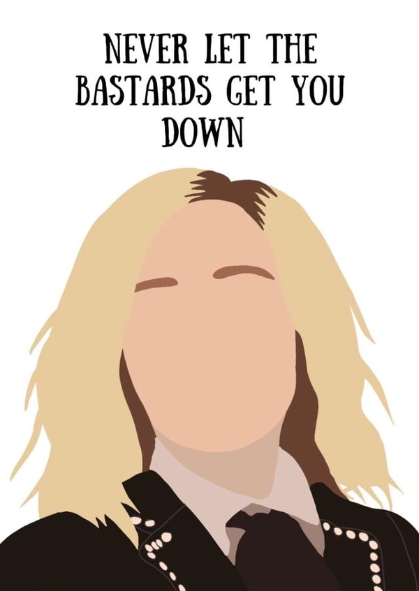 Schitt's Creek Moira Rose Greeting Card created by Dumb Blonde Studios