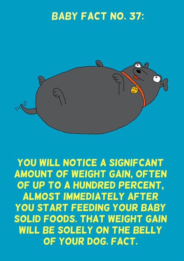 Baby fact new baby card created by Baby Facts