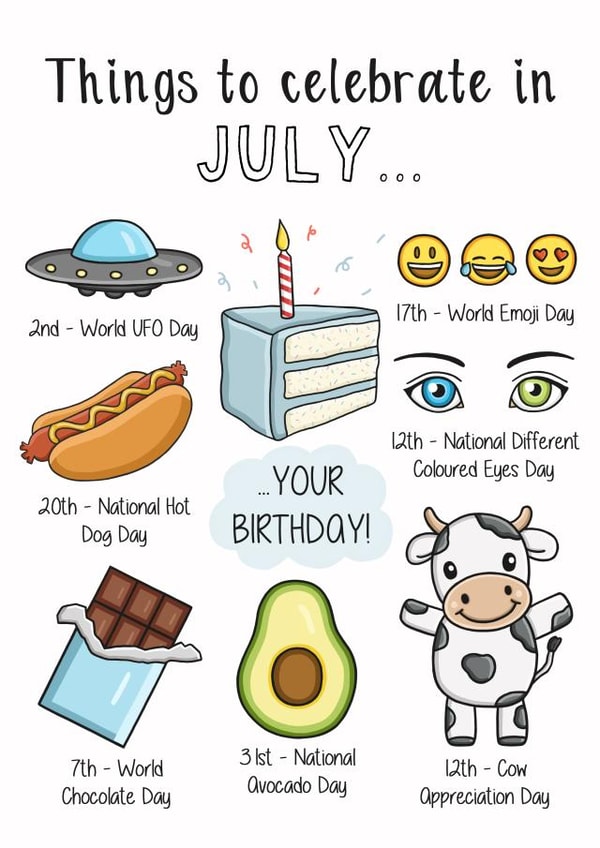 July Birthday Card created by Creaternet