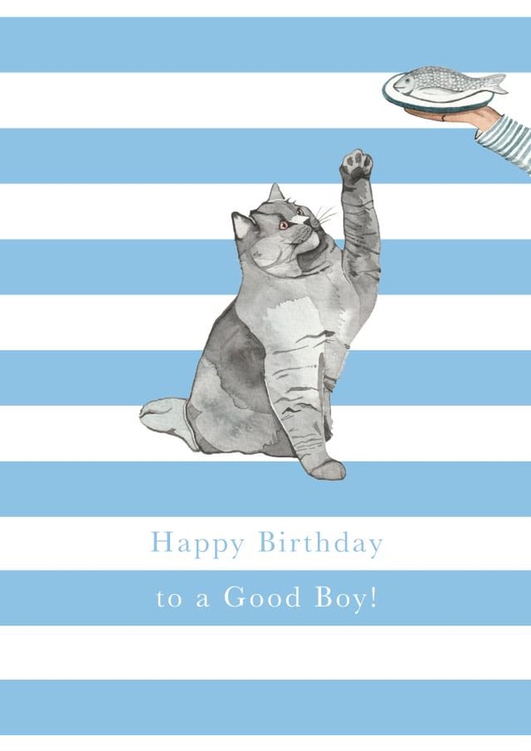 Grey Cat Birthday Card created by Paper Maven