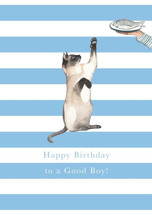 Siamese Cat Birthday Card created by Paper Maven