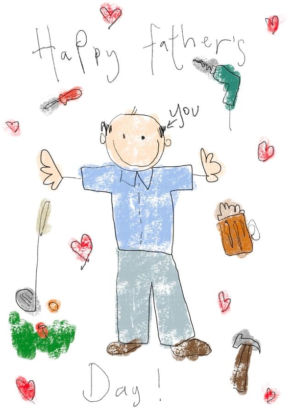 Golf and Tools Father's Day Doodle created by Amaisin’ cards