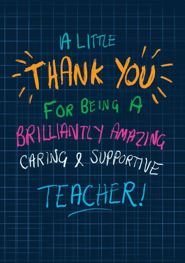 Thank You Teacher card created by Just Daydreaming