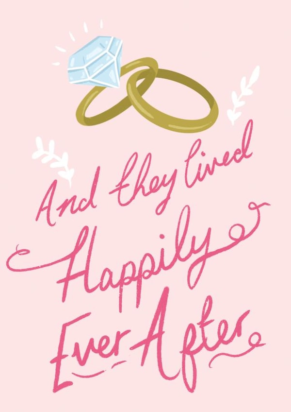 Happily Ever After Engagement Card created by Hannah Nolloth 