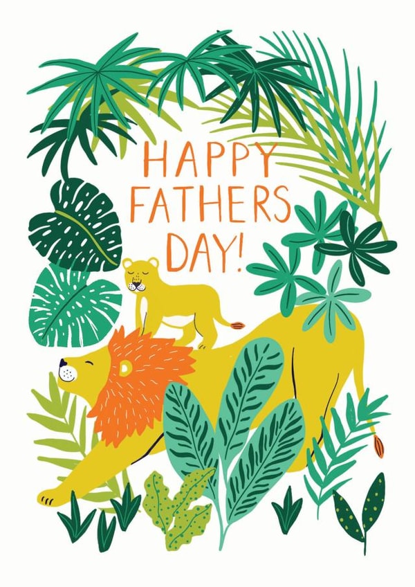 Jungle Lions Fathers Day Card created by Laura Barnes