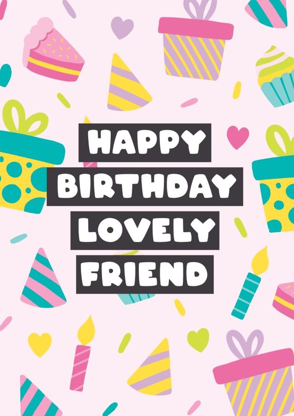 Cute Birthday Card for a lovely friend created by Bev O'Connor || @oconnordesign