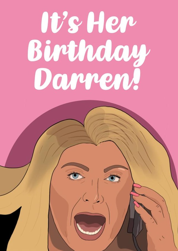 Gemma Collins Birthday Card created by The Foxy Lemon Co.