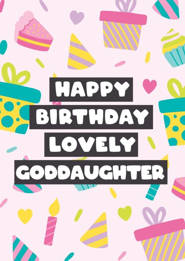 Cute Birthday Card for a lovely Goddaughter created by Bev O'Connor || @oconnordesign