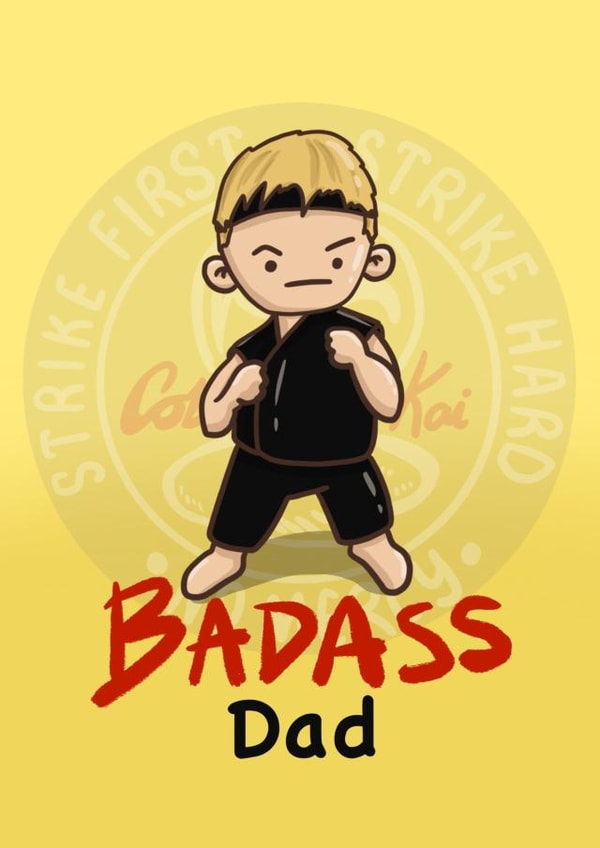 Cobra Kai Father’s Day card created by Katy Tregs