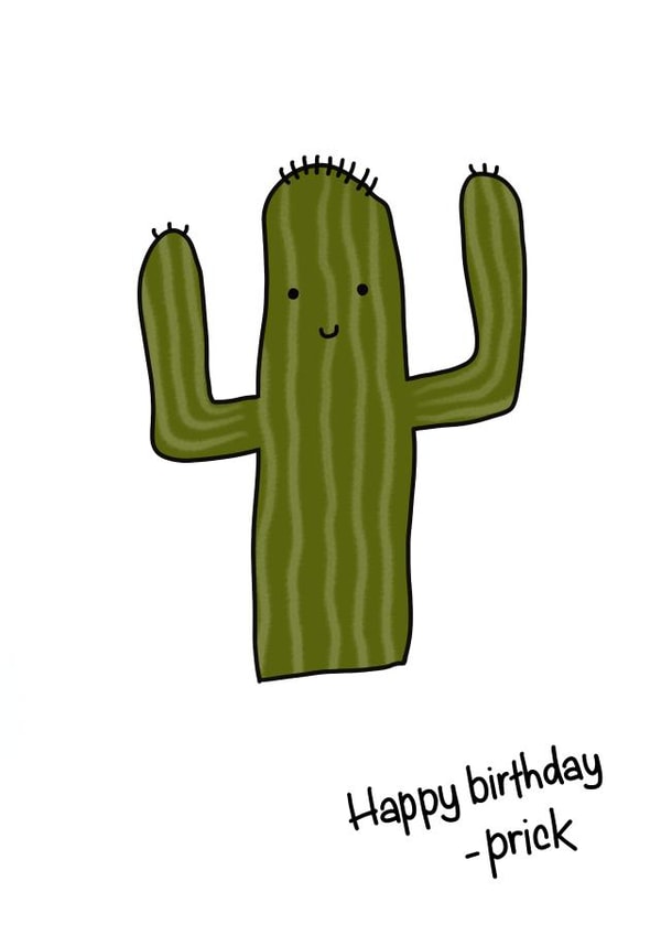 Happy birthday prick created by Leanne Congdon
