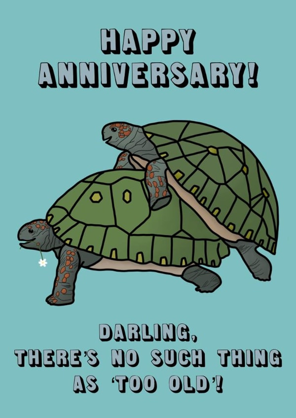 ‘No Such Thing As Too Old’ Anniversary Card created by Alice Ella