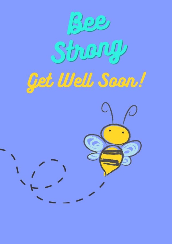 Get Well Soon Bee Card created by Jodie